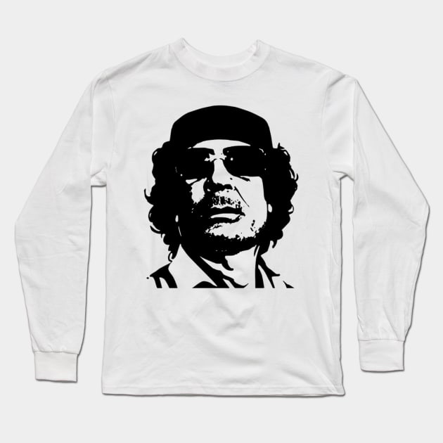 Muammar Gaddafi V1 Long Sleeve T-Shirt by Hamady6060